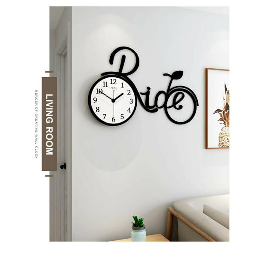 New Wall Clock - Bicycle Designer Wall Clock DIY Watch Wall Decoration