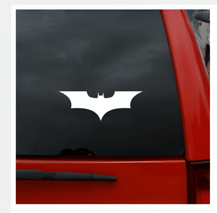 1Pc Bat Car Stickers Batman Car Window white sticker Accessories Vinyl –  ValueBox