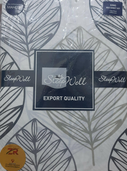 BED SHEET DOUBLE EXPORT QUALITY WITH PILLOW CASES 023