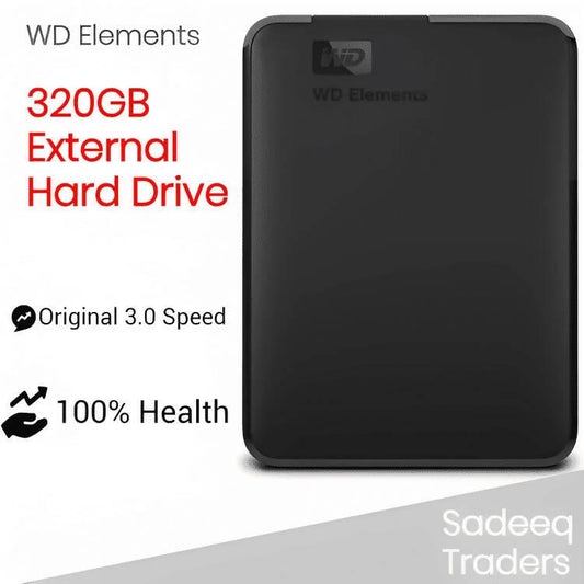 320GB Western Digital Original USB 3.0 Speed Portable External Hard Drive