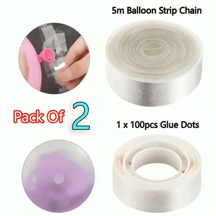 1500 PCS Transparent Balloon Glue Points, Double Sided Removable Adhesive  Dots for Balloon, Sticky Dots for Craft Decoration