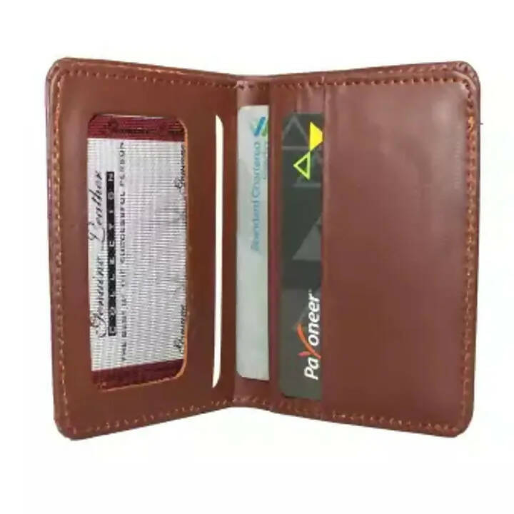 Slim Wallet Card Holder ,Brown Lather For Men & Women