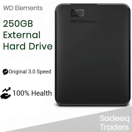 250GB Western Digital Original USB 3.0 Speed Portable External Hard Drive