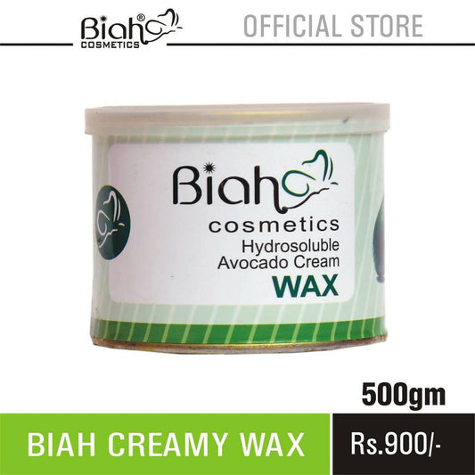 Biah Cosmetics - Hydrosaluable Avocade Creamy Wax 500gm