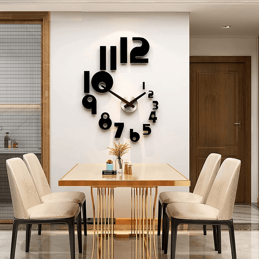Creative Clock DIY Clock Wooden Wall Clock Living Room Home Fashion Art Decoration Wall