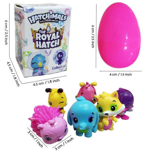 1 Pcs The Royal Hatchimals Collectible Surprise Eggs - Hathimals Surprise Figure Approx. 3cm - Multicolor