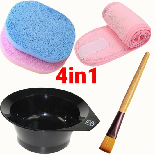 4in1 Bowl Tool Set For Facial skin polish