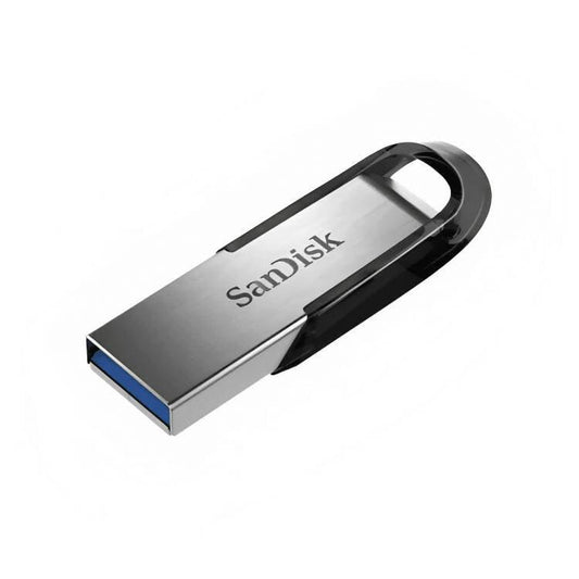 64GB 3.0 Speed Sandisk Ultra Flair USB Flash Drive - Silver and Black