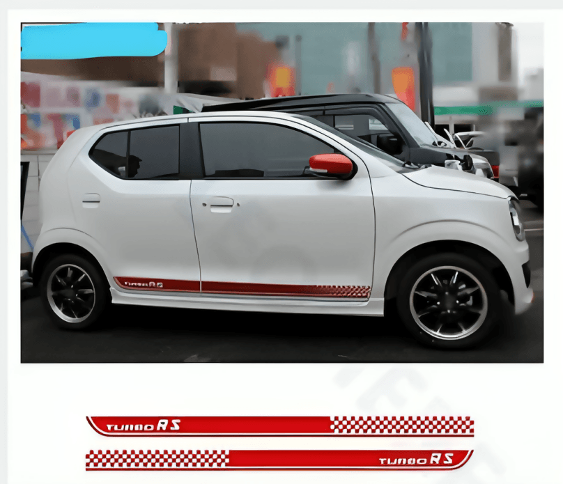 Side Skirt Stripes Car Styling Door Decor Stickers Auto Customized