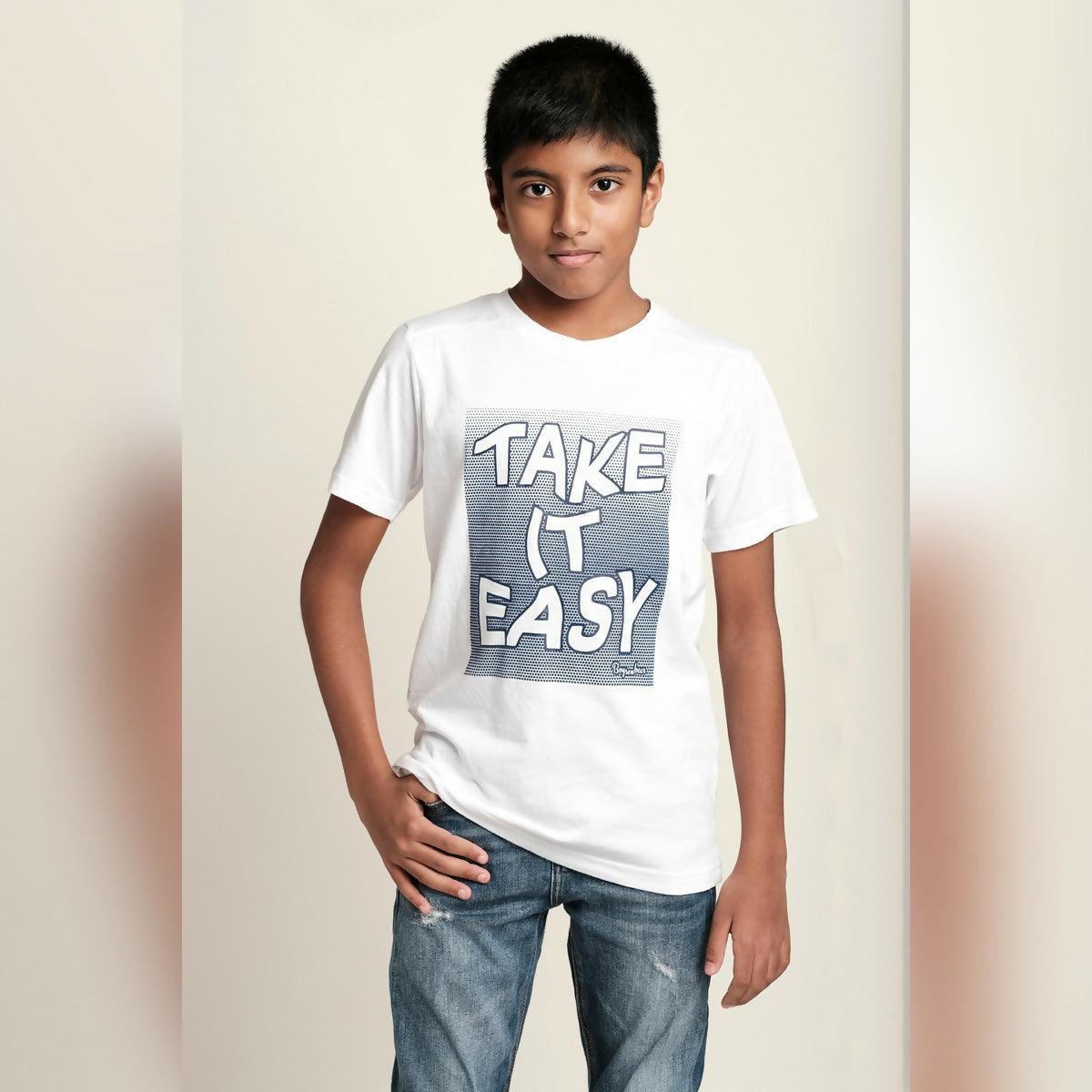 Khanani's Take it easy graphic tees for boys kids tshirts - ValueBox