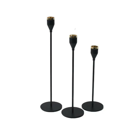 Set-of-3-Metal-Candle-Holder-Black-Cups-2102-Apricot-2302