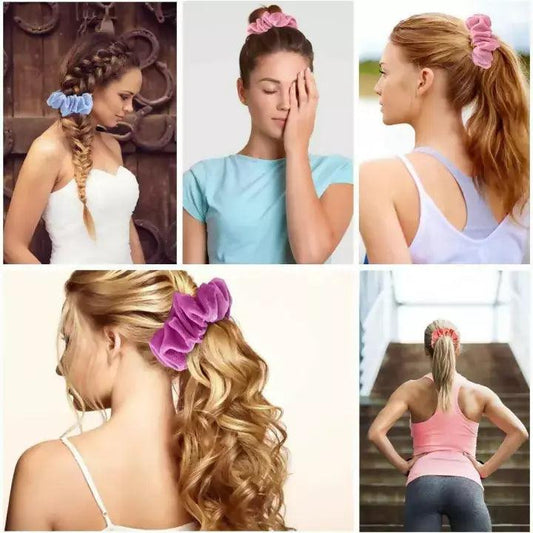 Pack of 6 Scrunchies for Girls and Women Best Package for Gift
