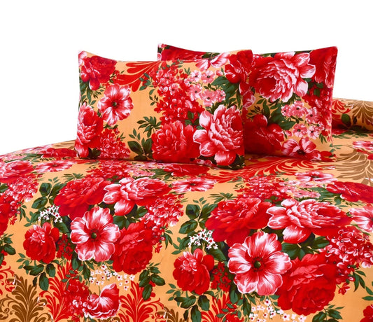 3-PCs-Double-Bed-Sheet-DB033-3305-Apricot-5848