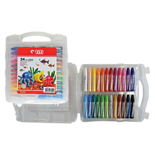 Pack of 24 - Color Oil Pastels Crayons - ValueBox
