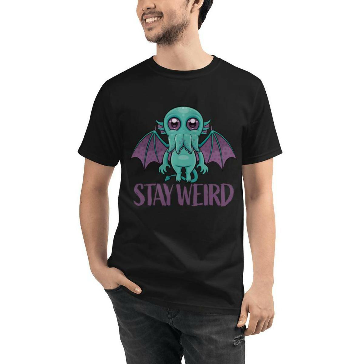 Khanani's Stay Weird cotton o neck men T-Shirt - ValueBox