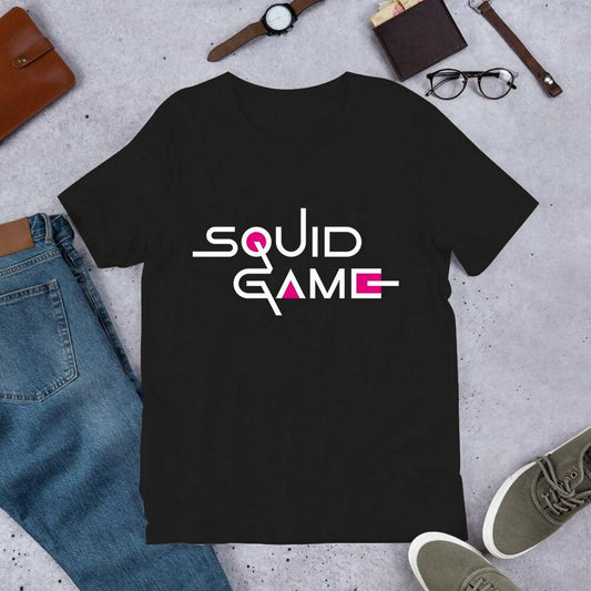 KHANANIS Squid Game Colourful Vogue T-shirs half sleeve o neck shirts men - ValueBox