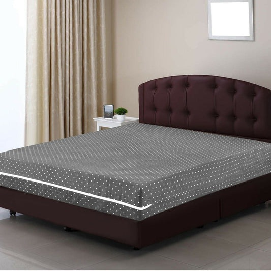 Zipper-Mattress-Cover-Printed-Grey-Polka-Apricot-6113