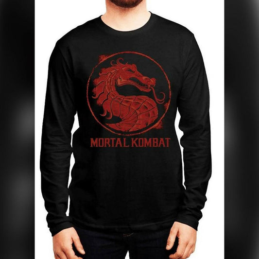 Mortal Kombat Logo Full Sleeves T-Shirt - ValueBox