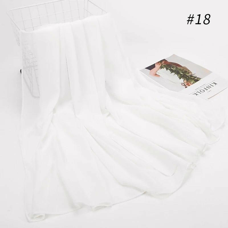 Georgette Scarf White - ValueBox