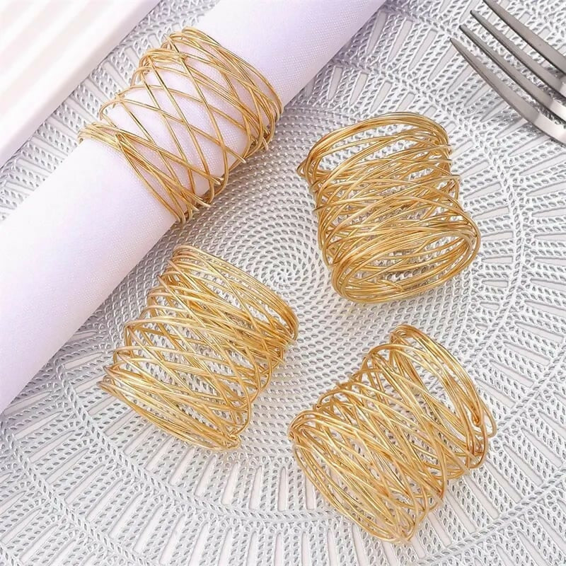 Napkin-Holder-Rings-Wire-Mesh-Golden-Apricot-2297