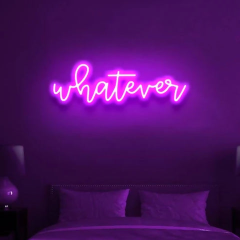 Whatever Neon Sign Big