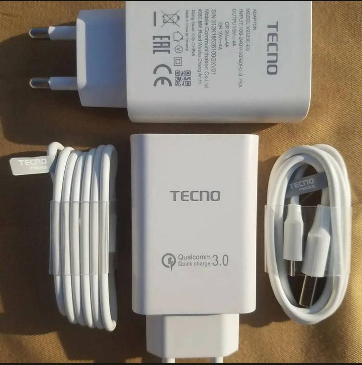 Tecno Original Fast Charger with Data Cable 3.0