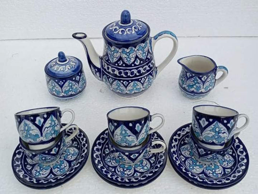 Blue Pottery Tea Set p3