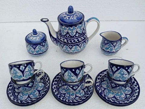 Blue Pottery Tea Set p3