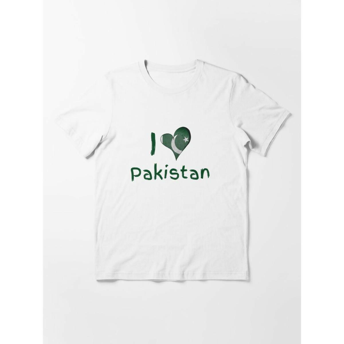 badgeKhanani's I Love Pakistan Essential T-Shirt for independence day - ValueBox