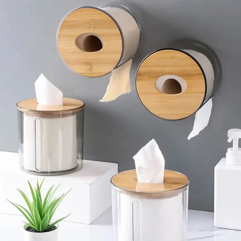 Bamboo-Lid-Toilet-Paper-Holder-5287-Transparent-Round-Apricot-9361