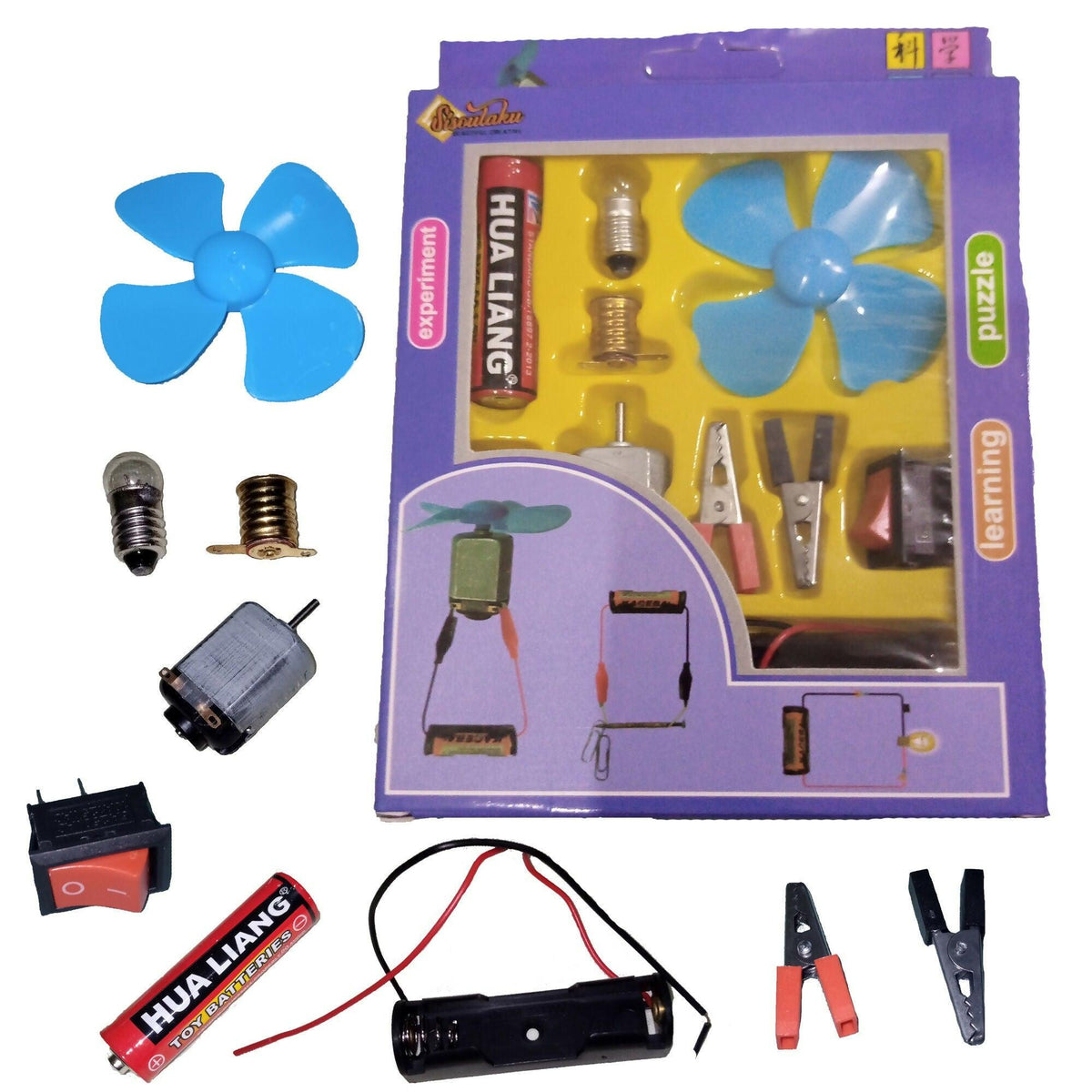 Electronic Science Project Kit for Kids Interesting Project for kids, dr Light Control Fan Circuit Science Diy Kit Educational (Big) - ValueBox