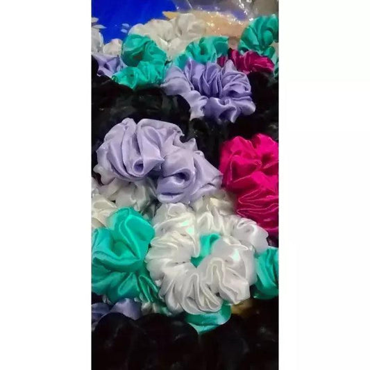 New Pack of 12 Scrunchies for Women and Girls - ValueBox