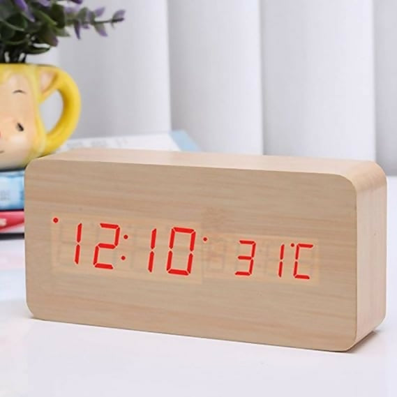 Wood-Style-Digital-Clock-SA2405-228-Beige-Red-LED-Apricot-437