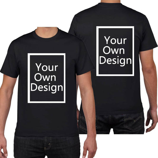 Khanani's Customized T Shirt for men and womenn Add your design or image Front & Back printed personlized gift tshirts for men women - ValueBox