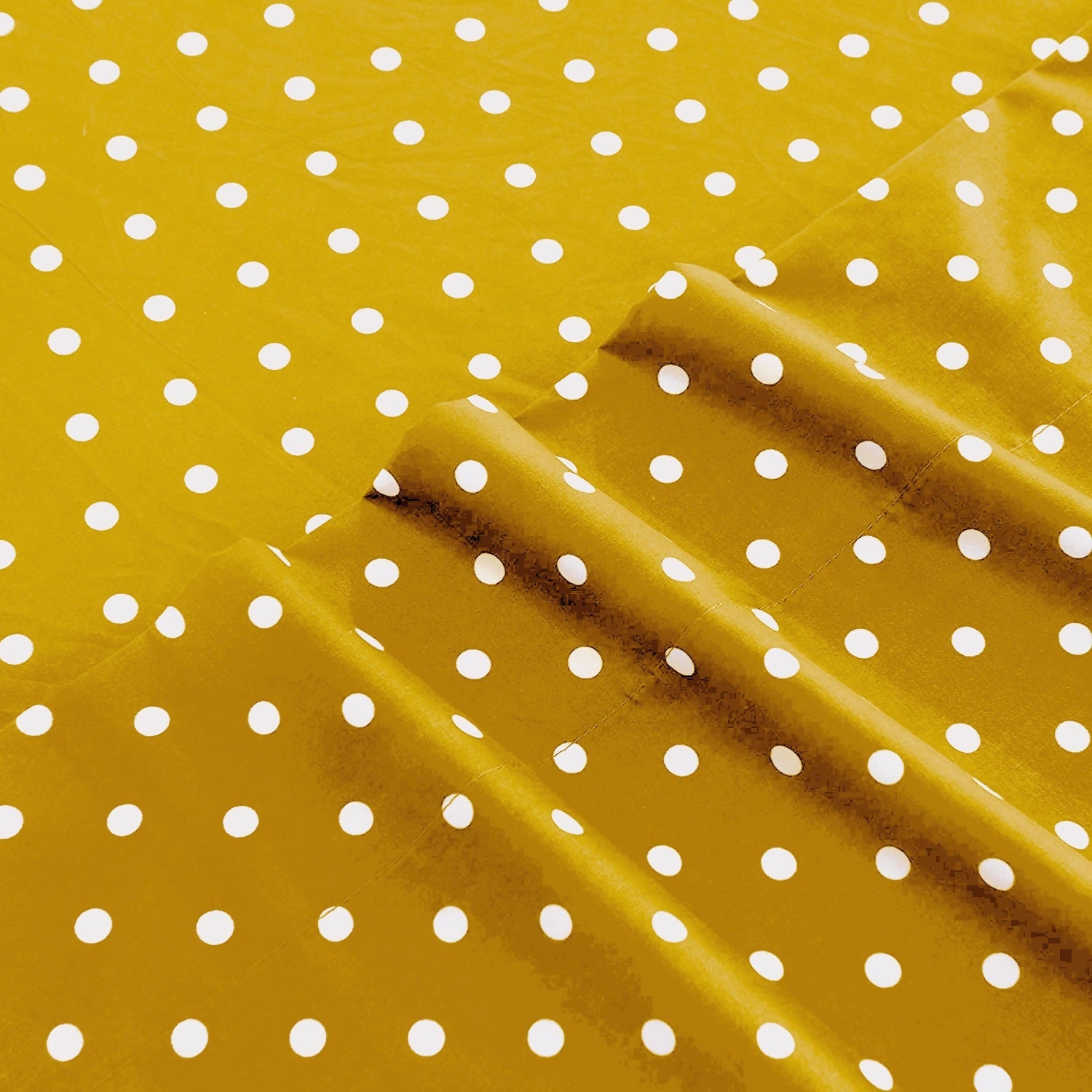 Fitted-Bed-Sheet-Mustard-Polka-Apricot-3729