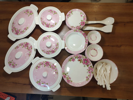 Melamine dinner set - 72 Service Dinner Set 8/8 persons serving Strong quality with good Looking I,11 - ValueBox