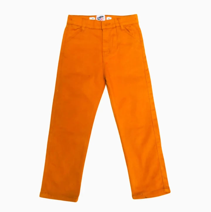 Boys Rust Cotton Pants