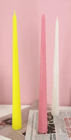 Pack of 2 Scented long Pillar Candles with 25.5cm long For Decorate your Dinning table, Rooms or for Birthday Events