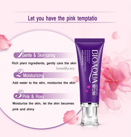 Bio Aqua Pink Cream Original - for Pink Shade on Lips - Face - Armpits - and other Private Parts 30gm