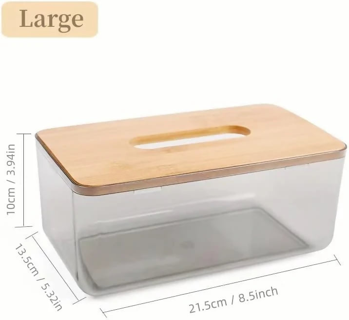 Bamboo-Lid-Tissue-Paper-Box-5303-Large-Transparent-Apricot-6125