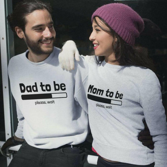 KHANANIS Mom and dad matching Couple Sweatshirts-pack of 2 - ValueBox