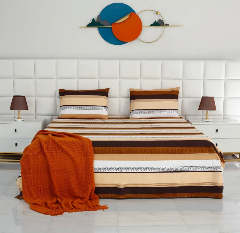 3-PCs-Double-Bed-Sheet-DB206-Apricot-78