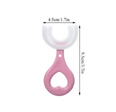 Toothbrush Children 360 Degree U-shaped Child Toothbrush Teethers Brush Silicone Kids Teeth Oral Care Cleaning - ValueBox