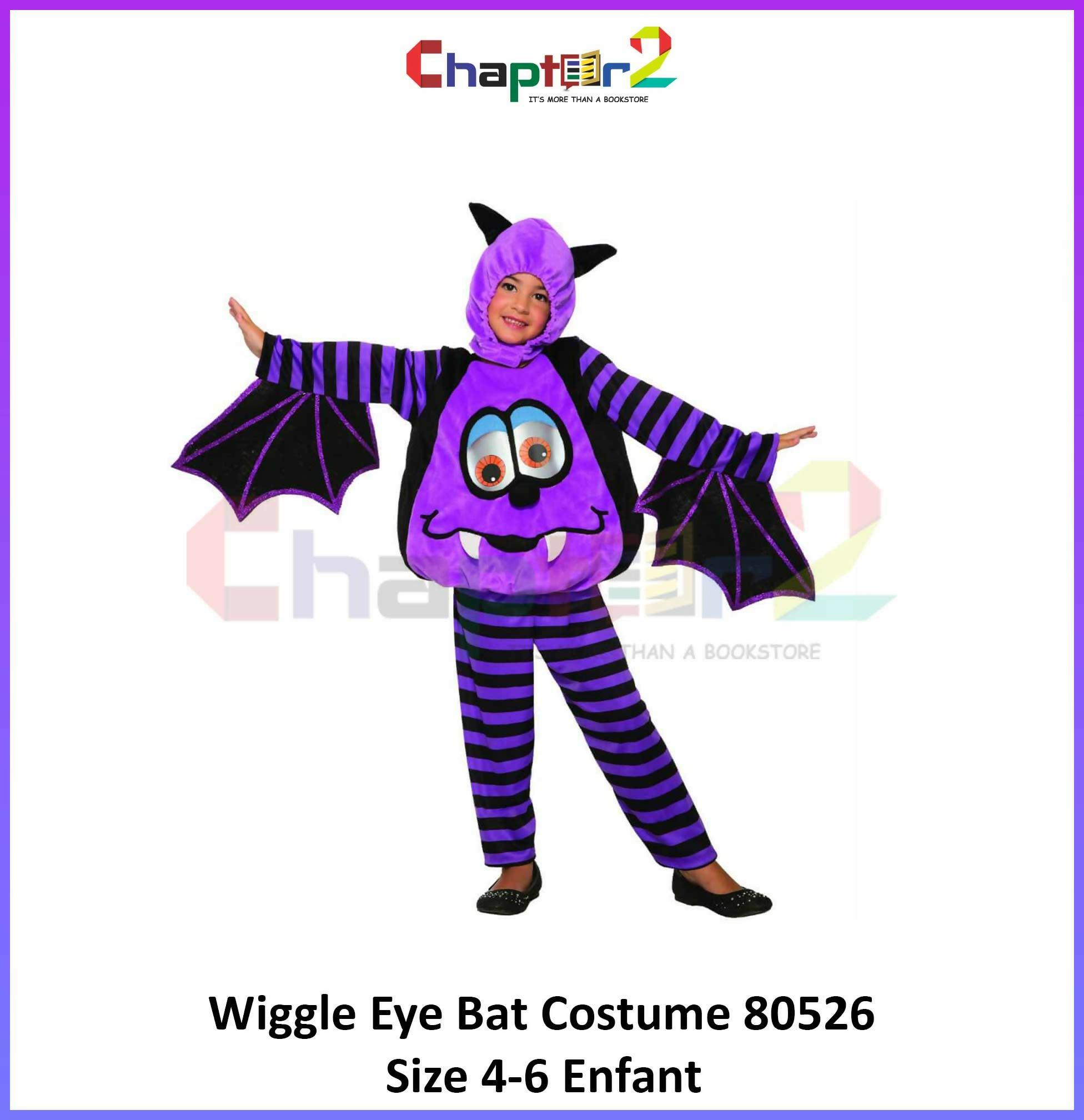 Wiggle Eye Bat Costume 80526 Size 4-6 - ValueBox