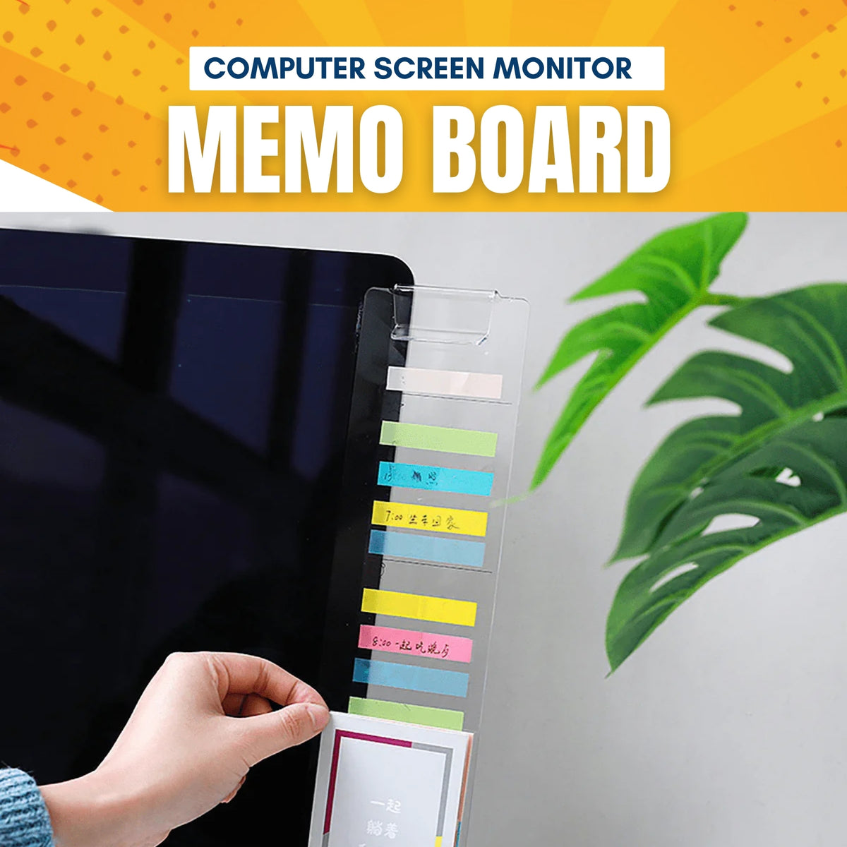 Computer Screen Monitor Memo Board Acrylic New Ylic Message Memo Boards