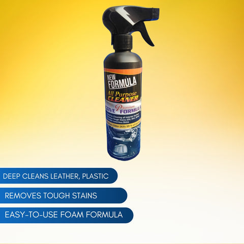 Multifunctional Foam Cleaner, Car Interior Leather Seat Cleaner, Leather Plastic Cleaning Supplies Car