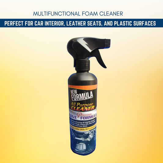 Multifunctional Foam Cleaner, Car Interior Leather Seat Cleaner, Leather Plastic Cleaning Supplies Car