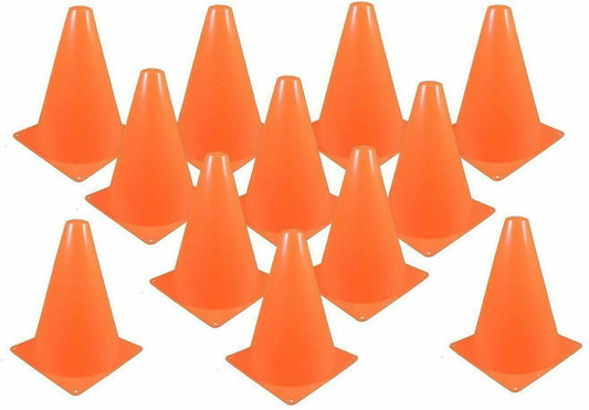 6 Inches Orange Traffic Safety Cones Sign Soccer Football Training - ValueBox