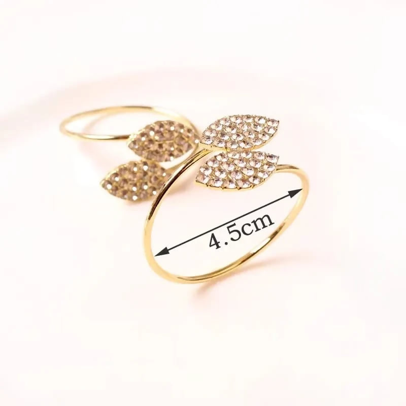 Napkin-Holder-Rings-Golden-Dual-Leaf-Apricot-5507