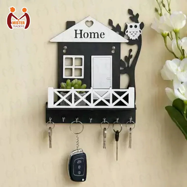 Mister Traders Brand Wooden Key Holder I Key Holder Wall I Key Holder For Wall I Key Holder Wall Hanger